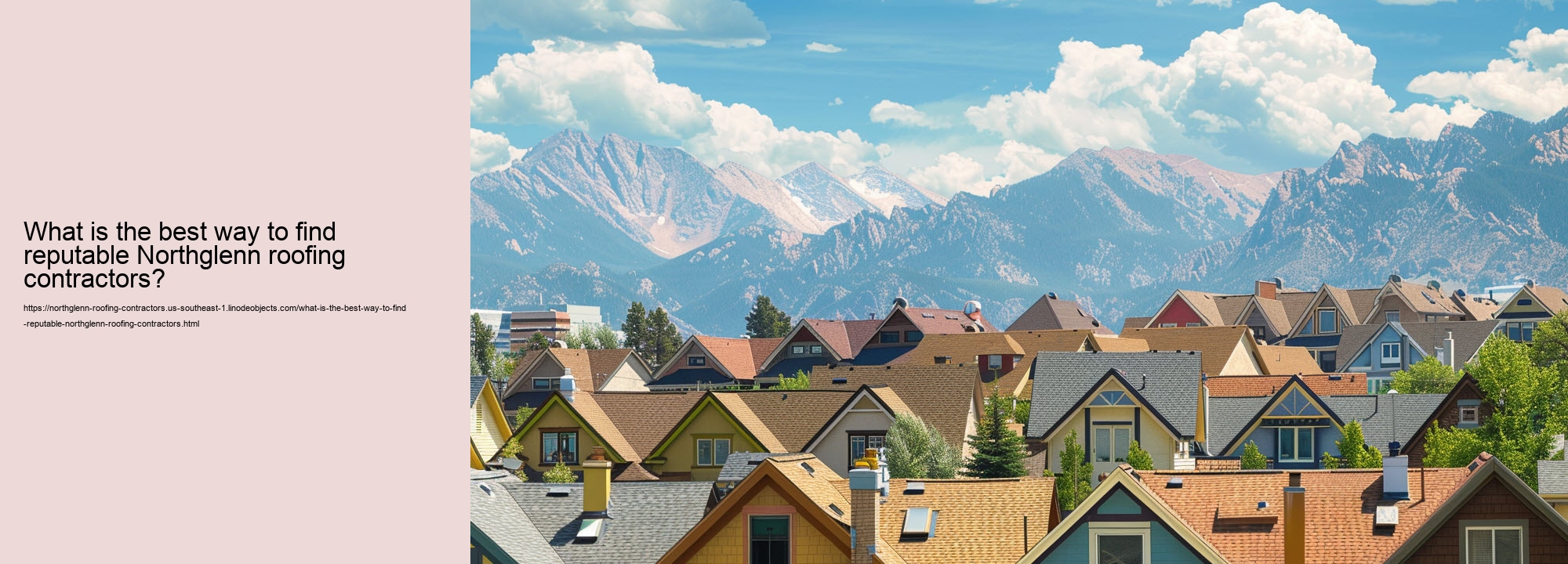 What is the best way to find reputable Northglenn roofing contractors?