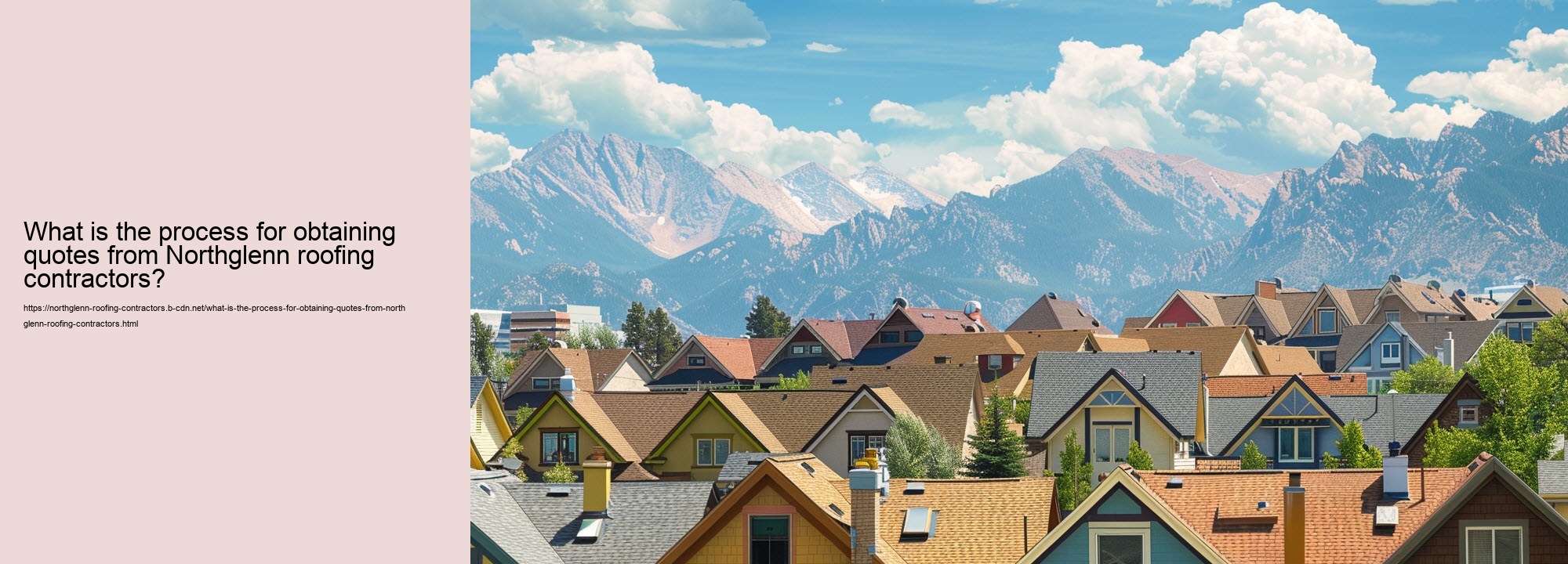What is the process for obtaining quotes from Northglenn roofing contractors?